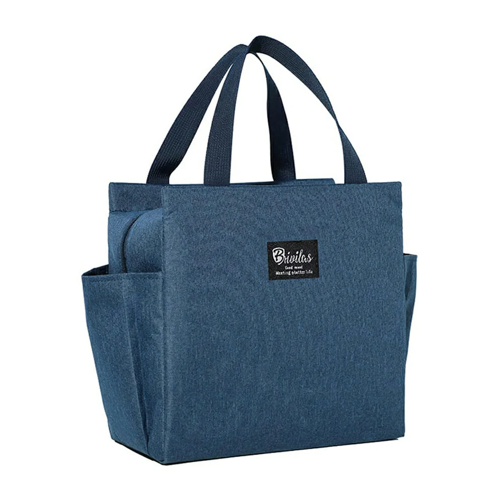 Bolsa lonchera térmica lisa de 3 compar...
