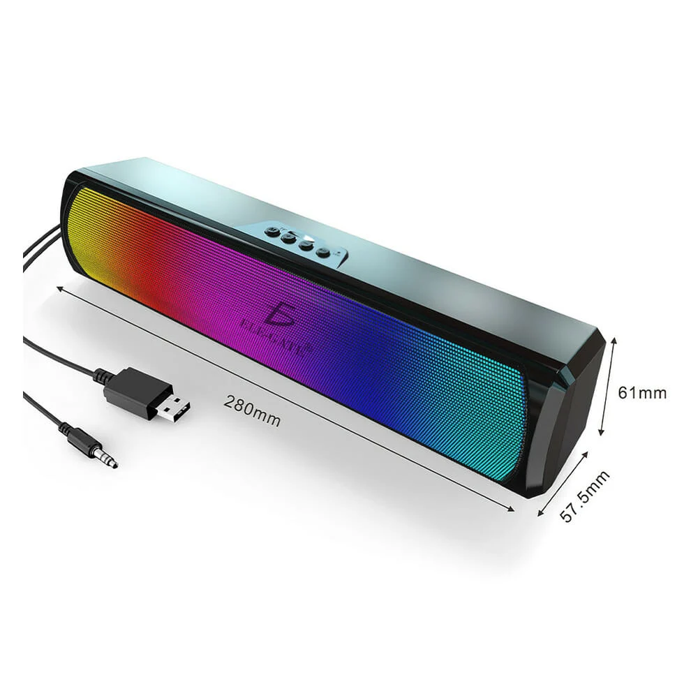 Barra de sonido bluetooth 45hz-16khz con...