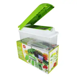 Cortador rallador picador manual 3 en 1 de verduras o frutas con capa…