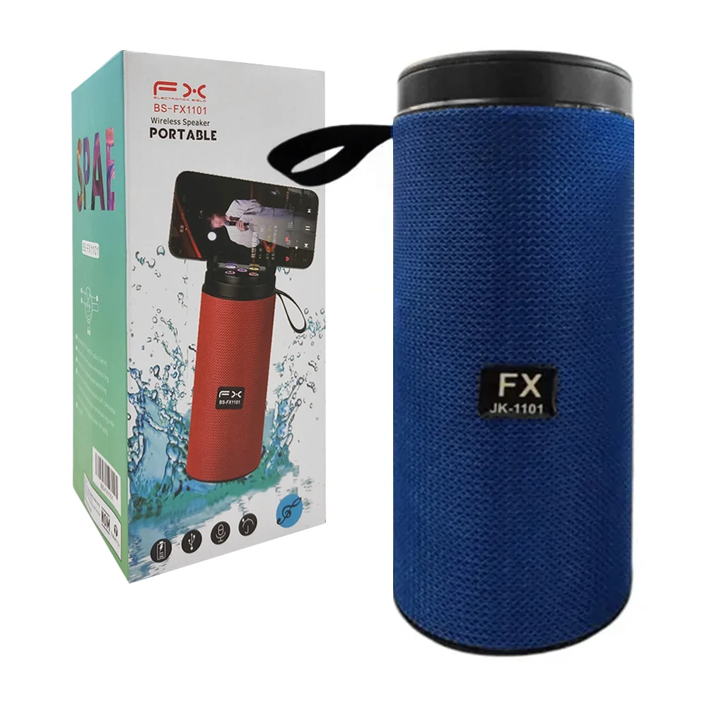 Bocina cilíndrica bluetooth con puerto ...