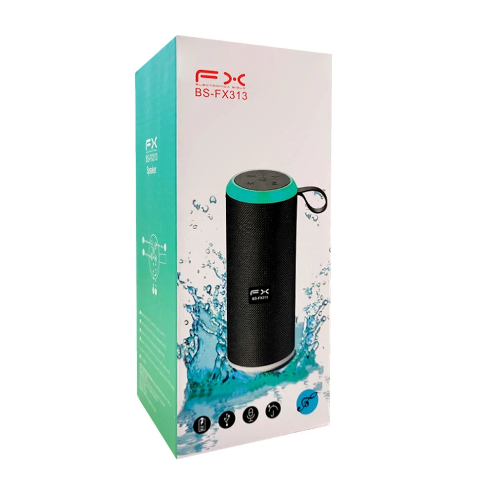 Bocina cilindrica bluetooth fx con puert...
