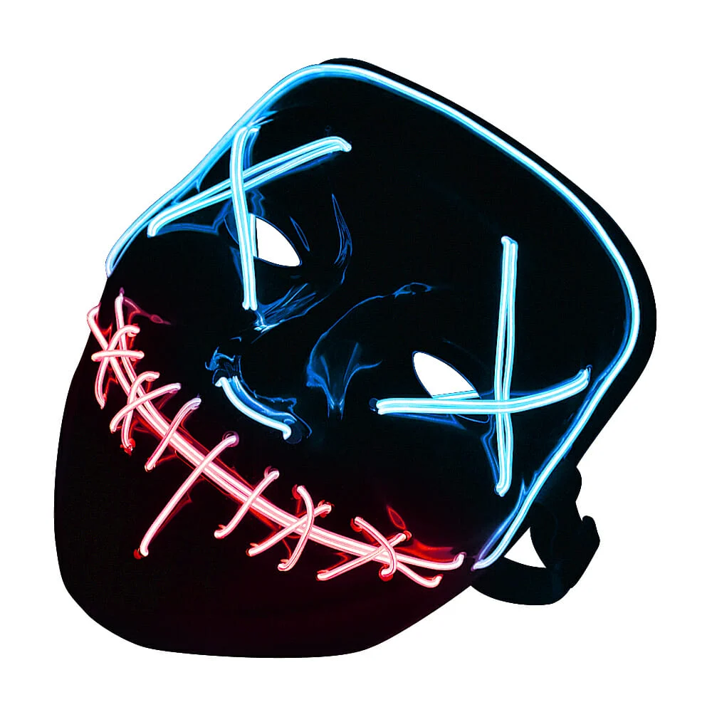 1pza Mascara led purga halloween con 2 t...