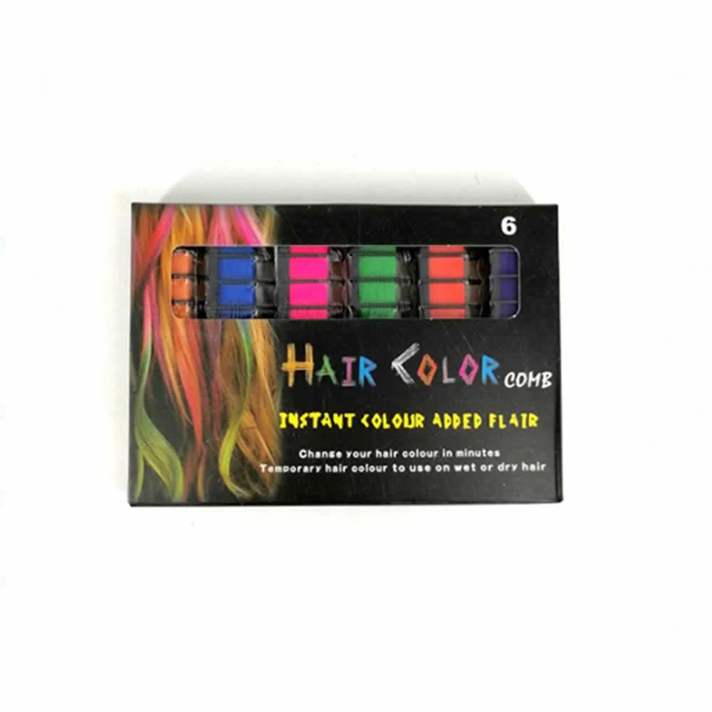 Blister 6 tiras colorantes instantaneas para el cabello de colores -bt-pt381