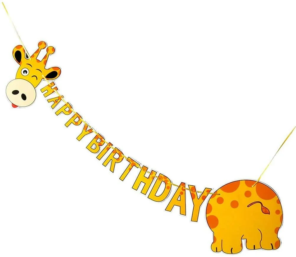 Paquete de letras happy birthday jirafa bt-405