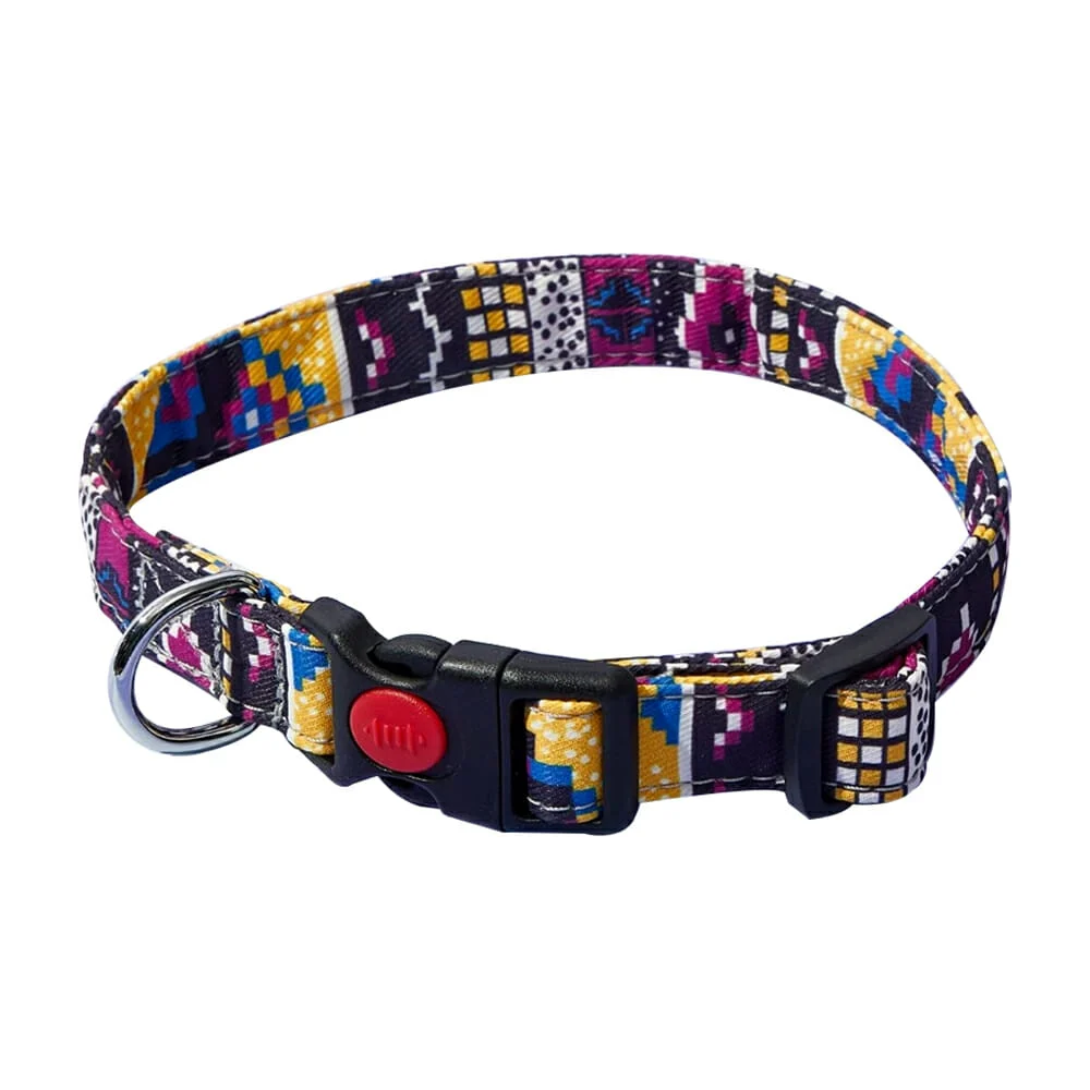 Collar con diseño, talla mediana para mascota / bycp10
