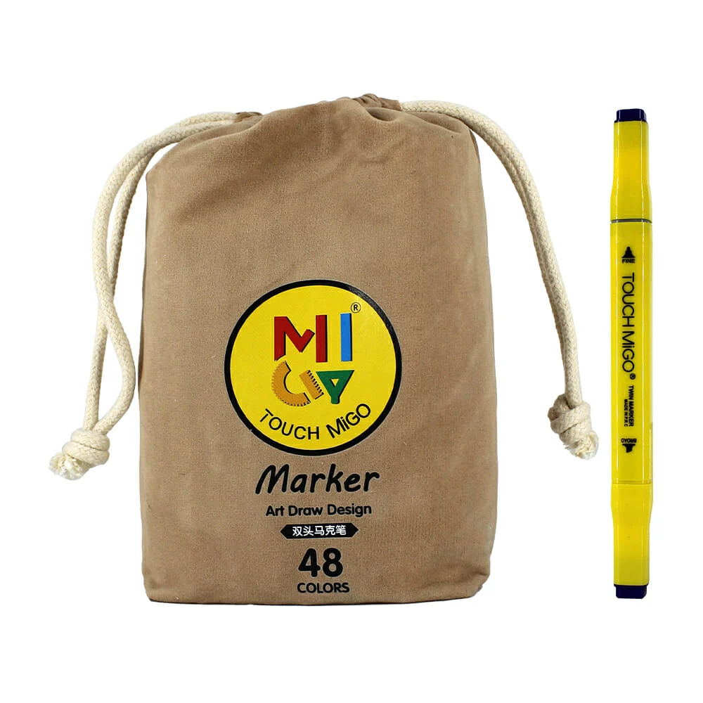 Bolsa con 48 marcadores touch migo doble...