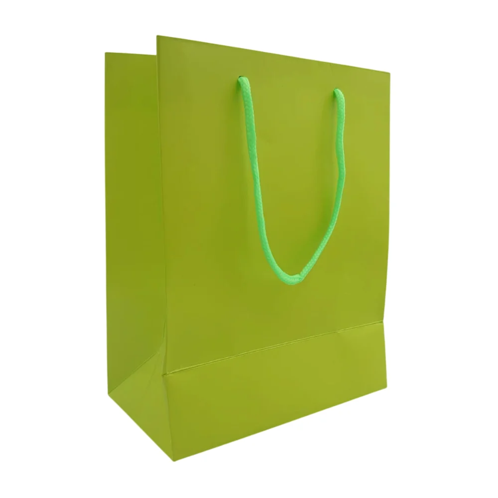 1pza Bolsa pequeña rectangular lisa, para fiestas, con agarradera y color fluorescente / metálico, variedad de colores / 24x18x8cms / ca979