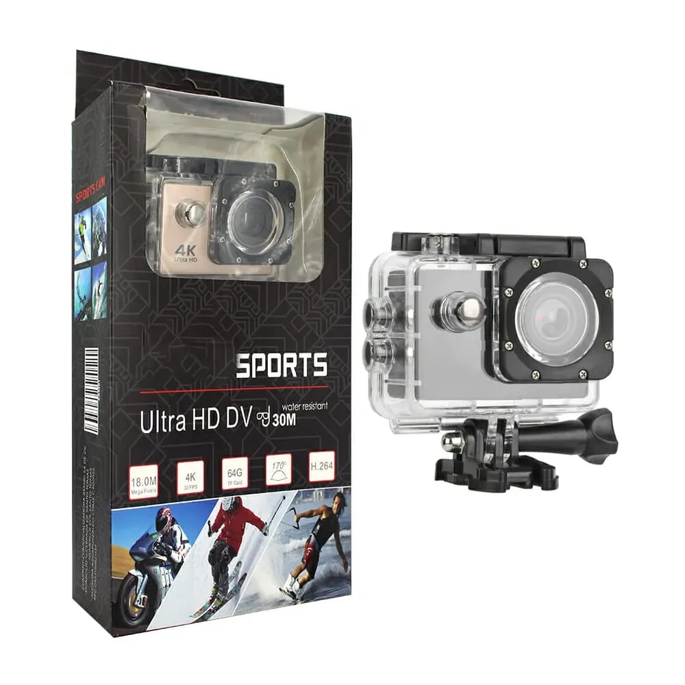 Cámara tipo go pro con resolución ajus...