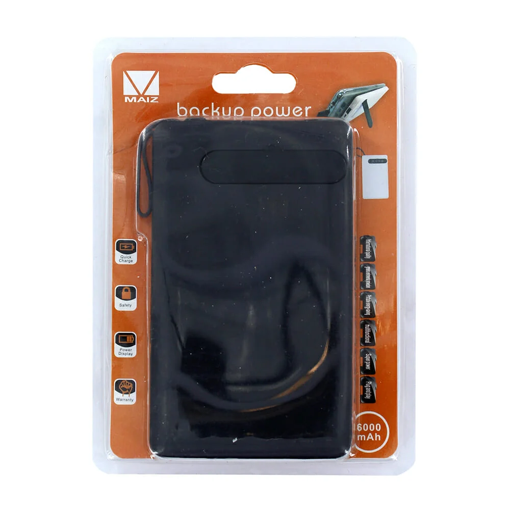 Power bank pila portátil maiz con soporte y capacidad de 6000mah / cb-054