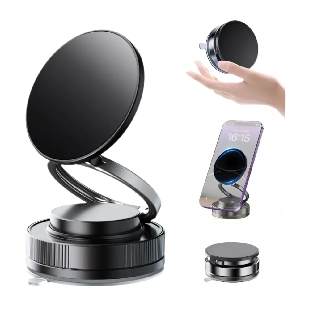 Soporte plegable adhesivo con agarre magnético para celular / vacuum adsorption magnetic bracket / s05-cct28