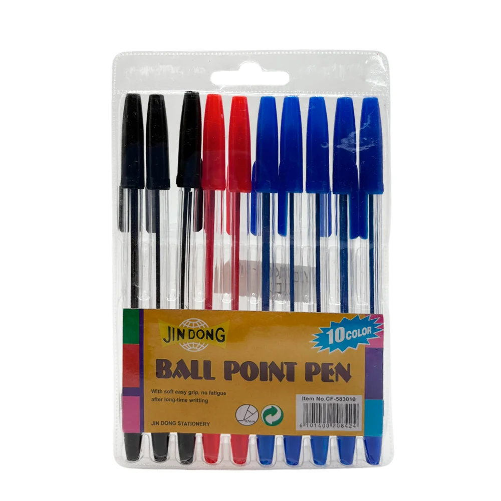 Paquete con 10 plumas sencillas, colores...
