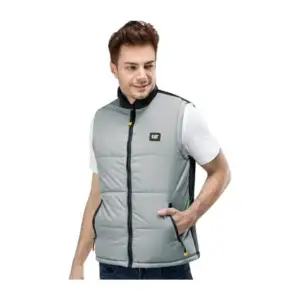 Chaleco afelpado cat color gris/negro /cfw21vsm02