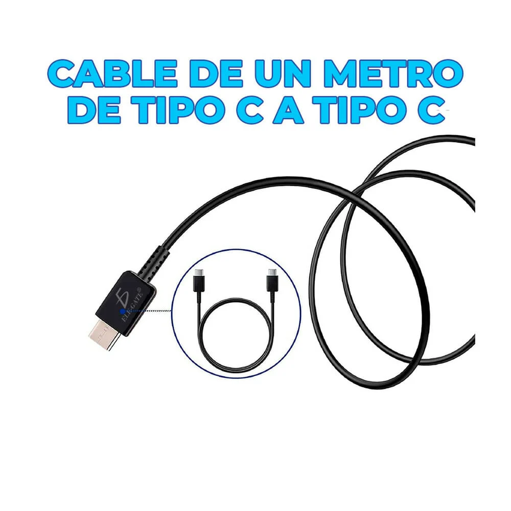 Combo cargador usb-c ele-gate de carga r...