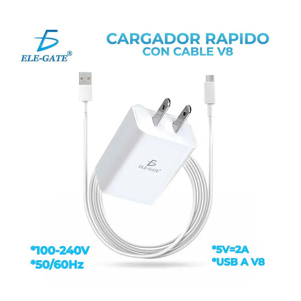 Combo cargador v8 de carga rápida a 2a ...