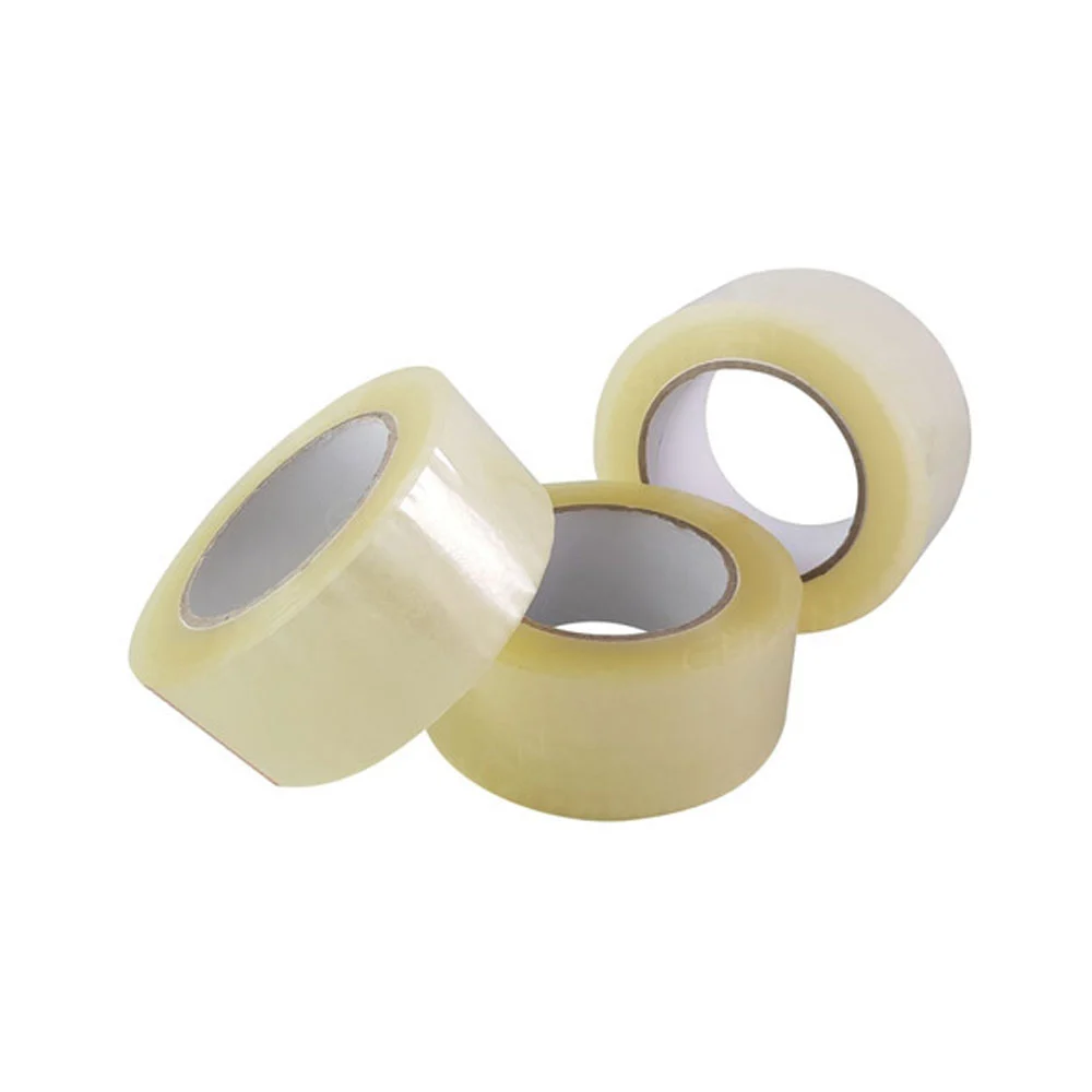 1pza Cinta adhesiva transparente, para empaque, de 150m, variedad de usos / cinta.01