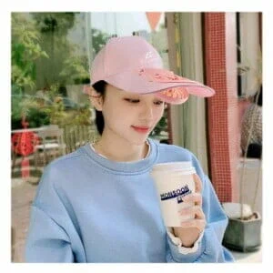 Gorra con ventilador