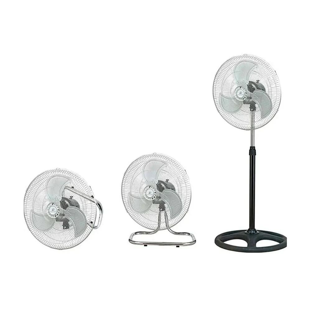 Ventilador redondo multifuncional ele-gate 3 en 1 de 18 pulgadas con 3 aspas de metal / clr.62