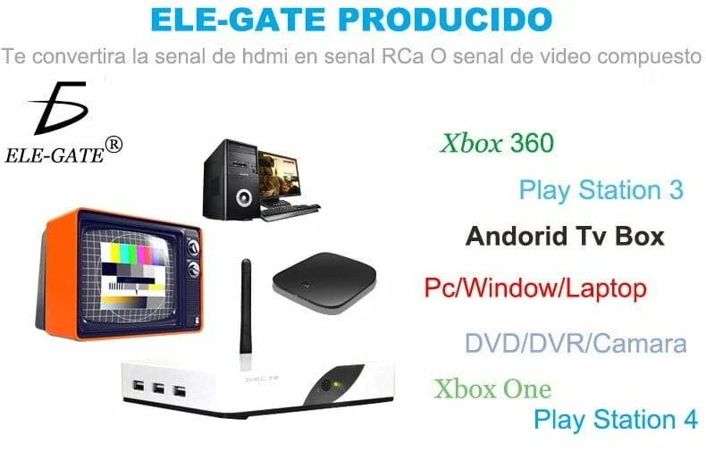 convertidor hdmi a rca plataformas