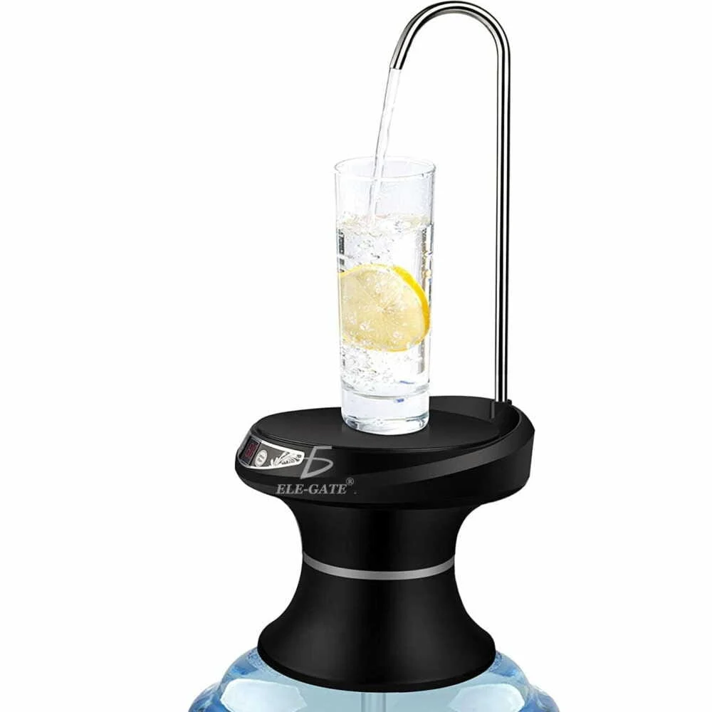 Dispensador de agua, recargable y automático con base para poner vasos