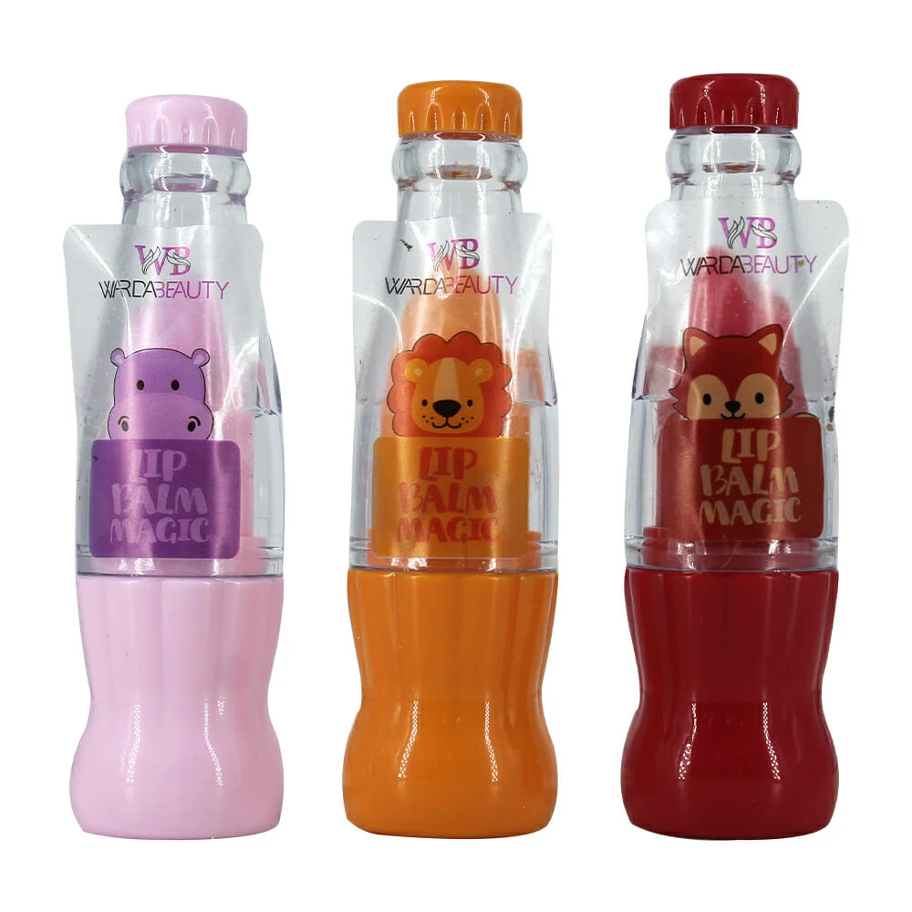 1pza Bálsamo labial mágico con diseño de botella de refresco, variedad de colores / lip balm magic cx-p401