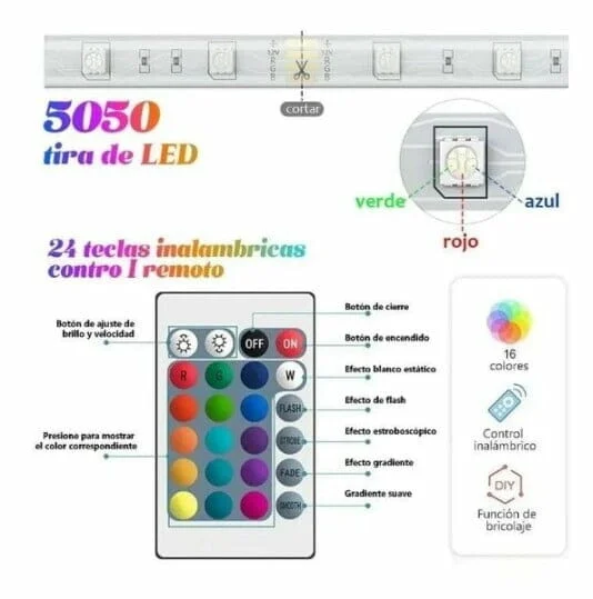 Tira led rgb control