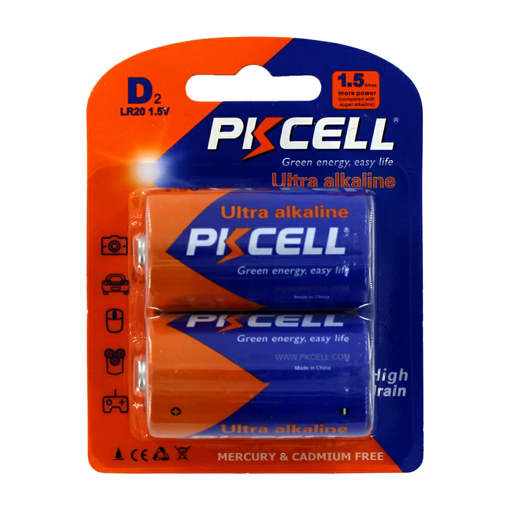 Blister con dos baterías alcalinas pkce...