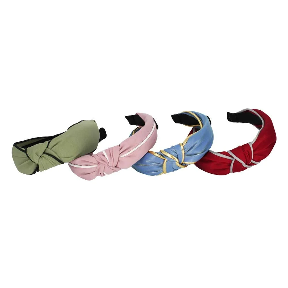 1pza Diadema para el cabello de nudo, con franja de colores / R540