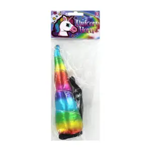 1pza Cuerno tornasol de unicornio 16cm / co-uniho