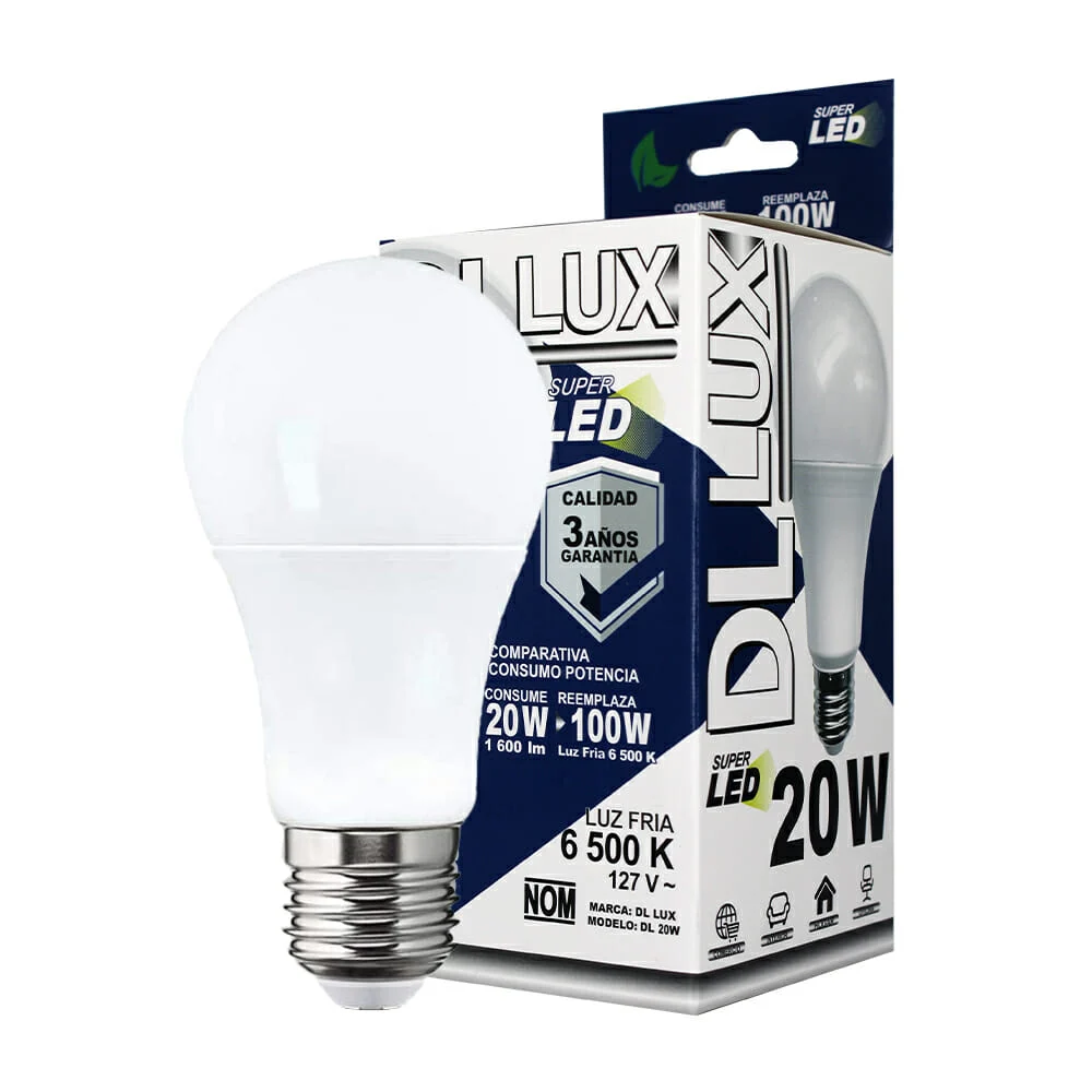 Foco ahorrador con super led de luz fria...