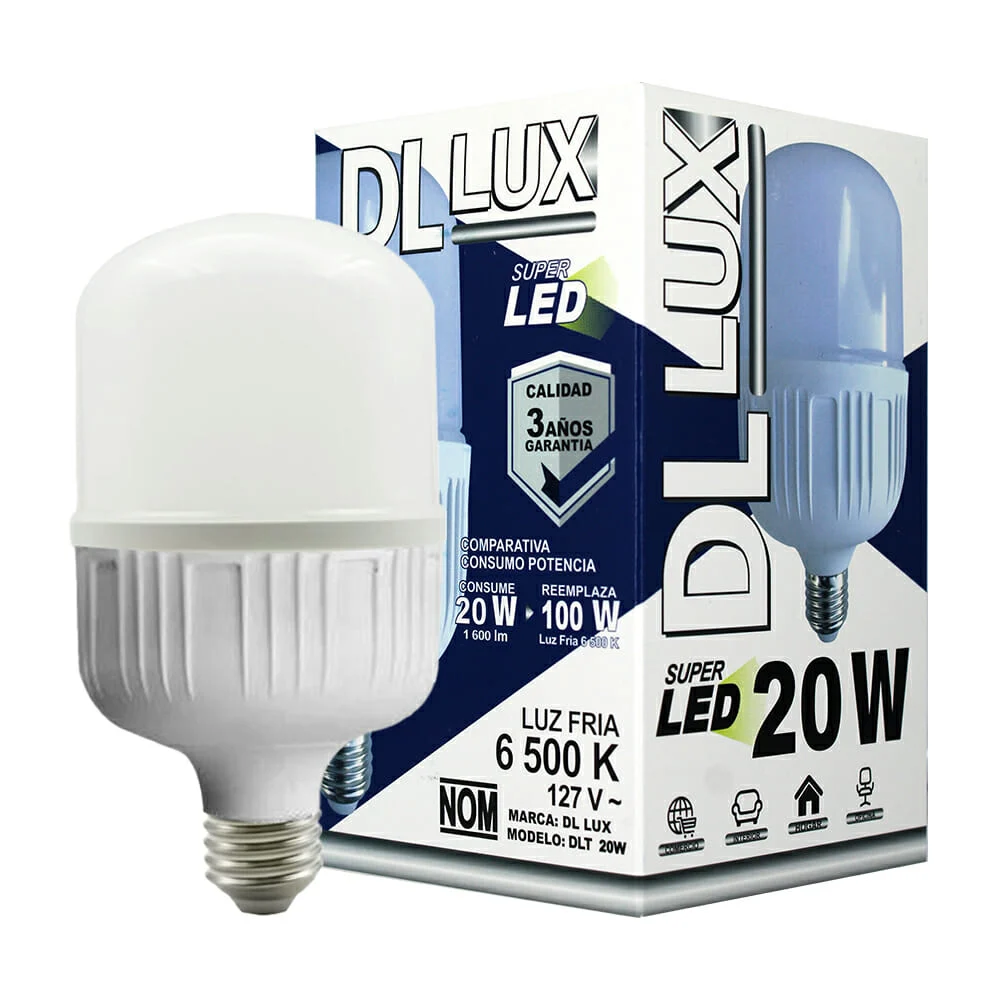 Foco ahorrador con super led de luz fria...