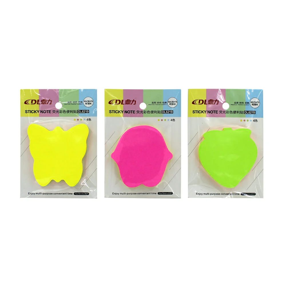 Post-it / notas adhesivas multicolor, variedad de diseños dl6219