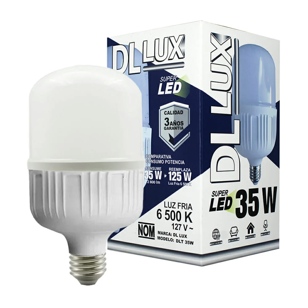 Foco ahorrador super led de luz fría dl...