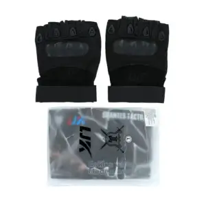 Guantes cortos ljk para motociclista con protección de nudillos, vari…