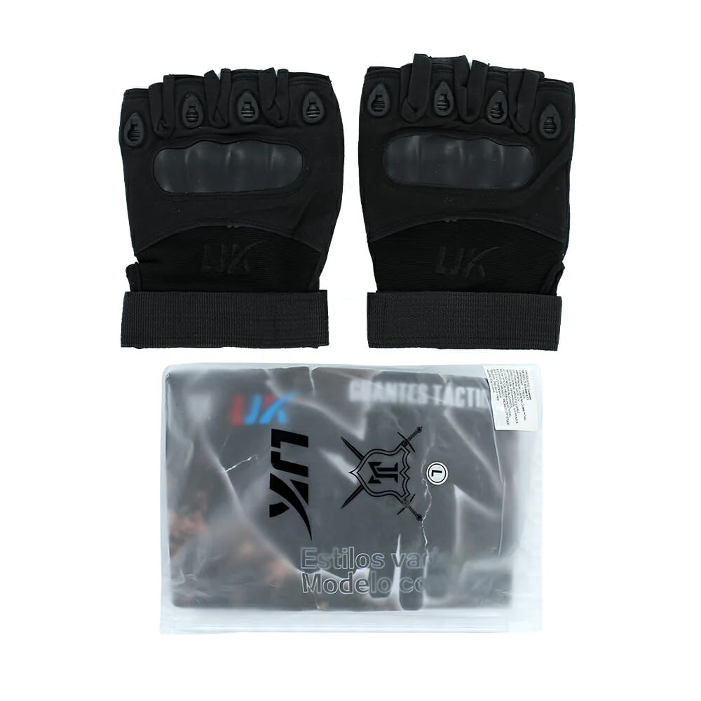 Guantes cortos ljk para motociclista con protección de nudillos, variedad de colores / st3