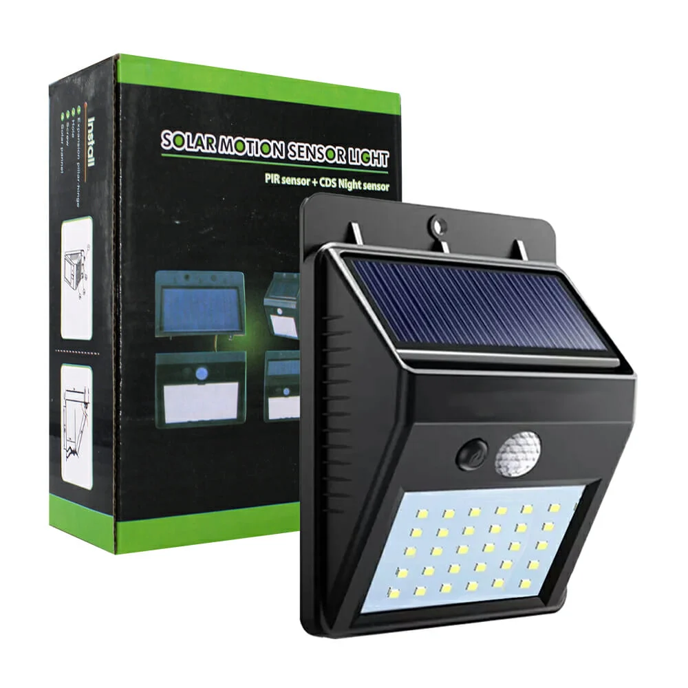 Lámpara solar, sensor nocturno, sensor ...