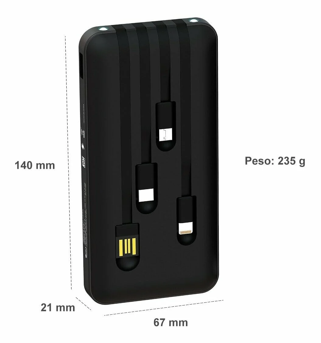 Power bank batería portátil 1hora con ...