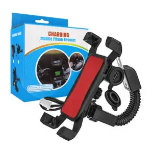 Soporte de plástico para celular con brazo flexible para motocicleta …