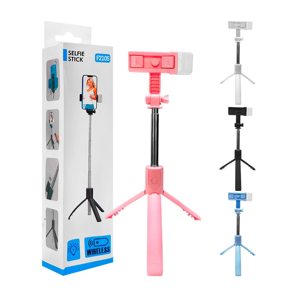 selfie stick inalámbrico con soporte en tripie, adaptable, multifuncional