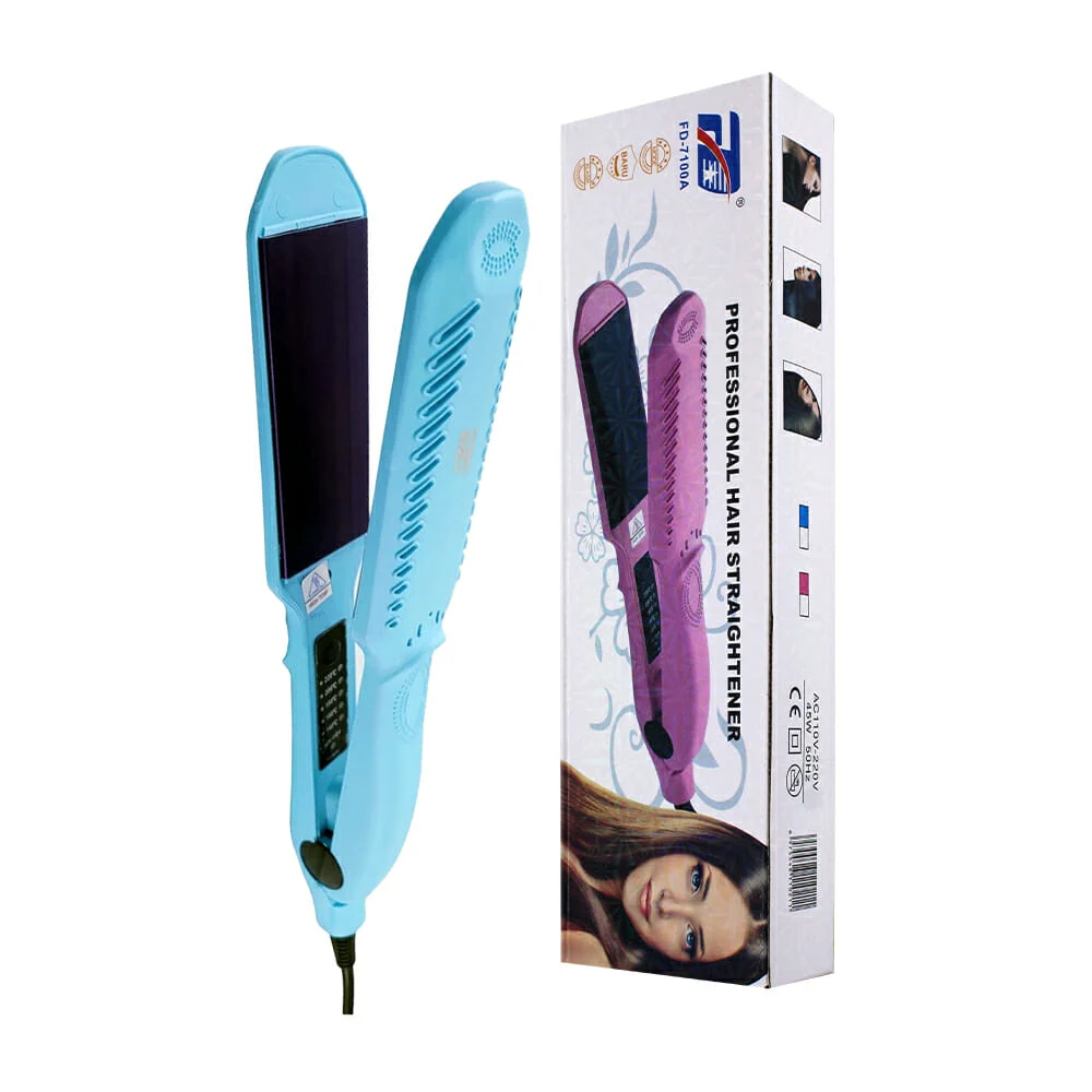 Plancha profesional para cabello, 110-220v, 50hz fd-7100a
