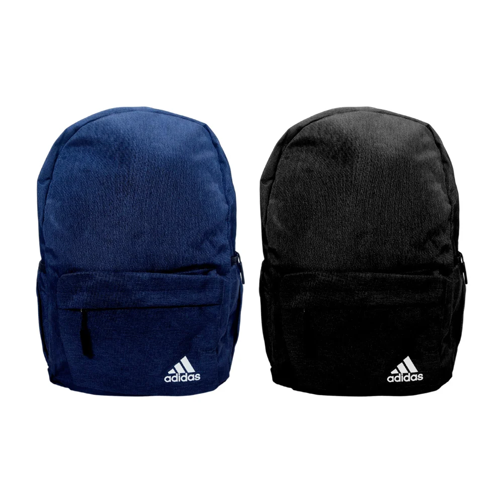 Mochila mediana lisa con 4 compartimento...