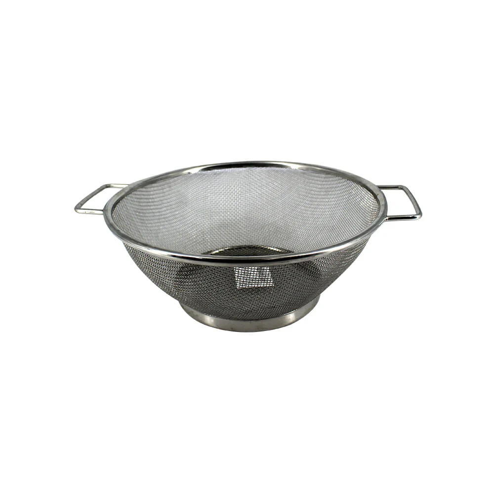 Colador metálico redondo con 2 agarraderas 19cm / fk19