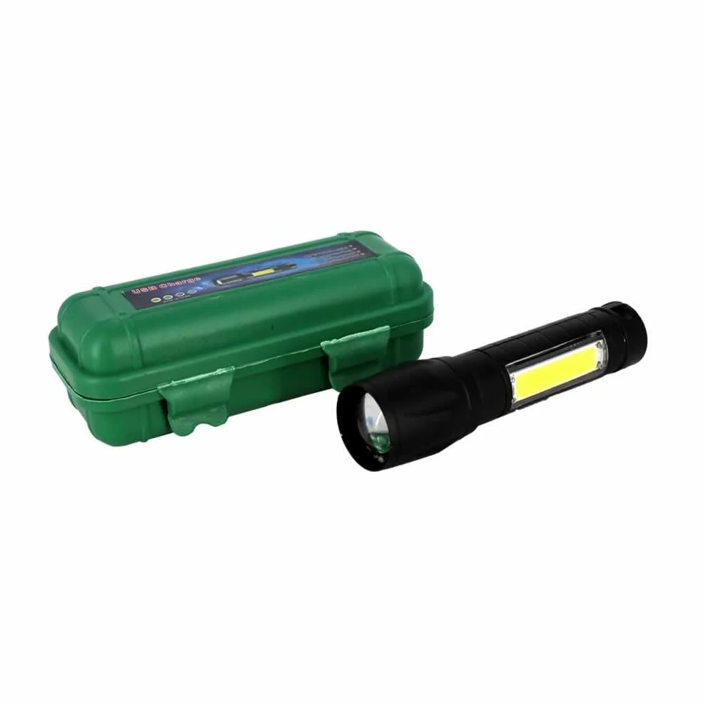 1pza Mini linterna manual, recargable, c...