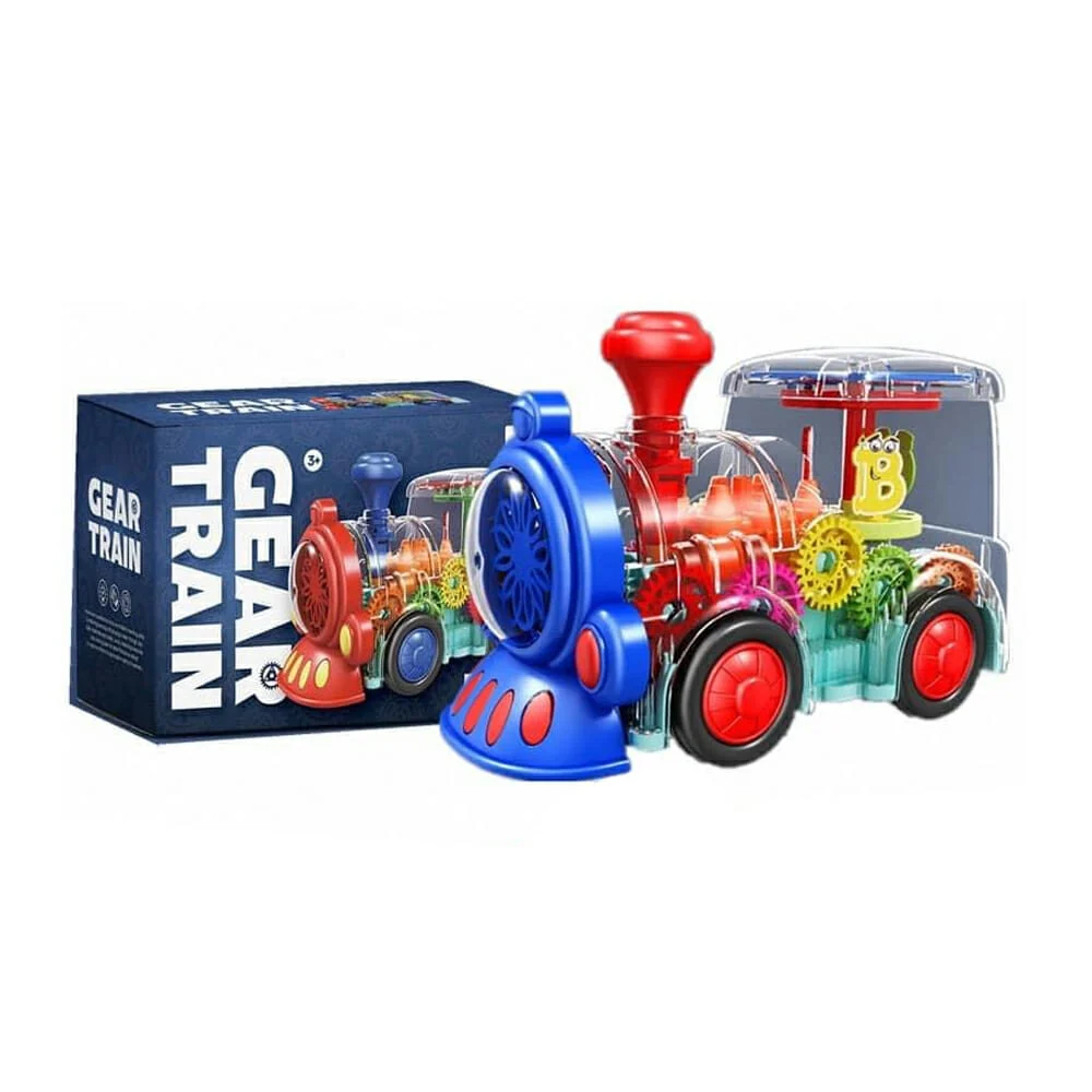 Tren móvil transparente con luz y sonido / fs238-1a