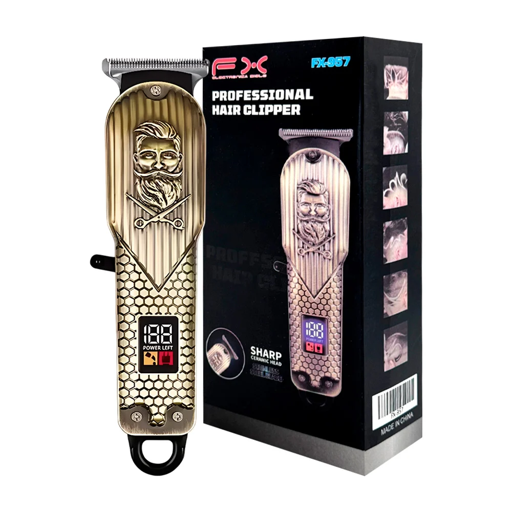 Rasuradora metálica fx recargable, pant...