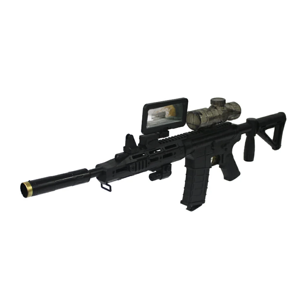 Pistola / rifle de asalto recargable lanza bolitas de hidrogel + repuestos, lentes, espejo y tanque / g970b