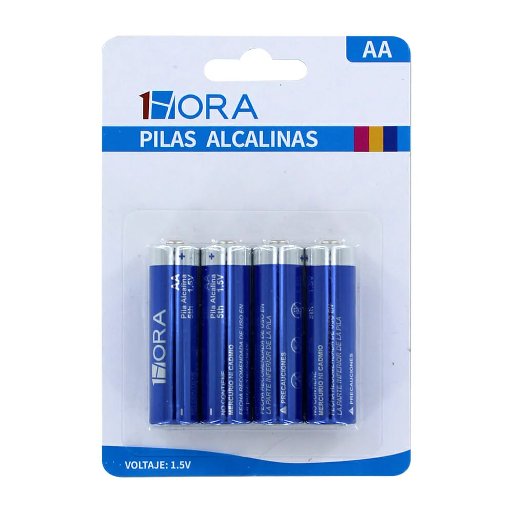 Blíster con 4 pilas baterías alcalinas...