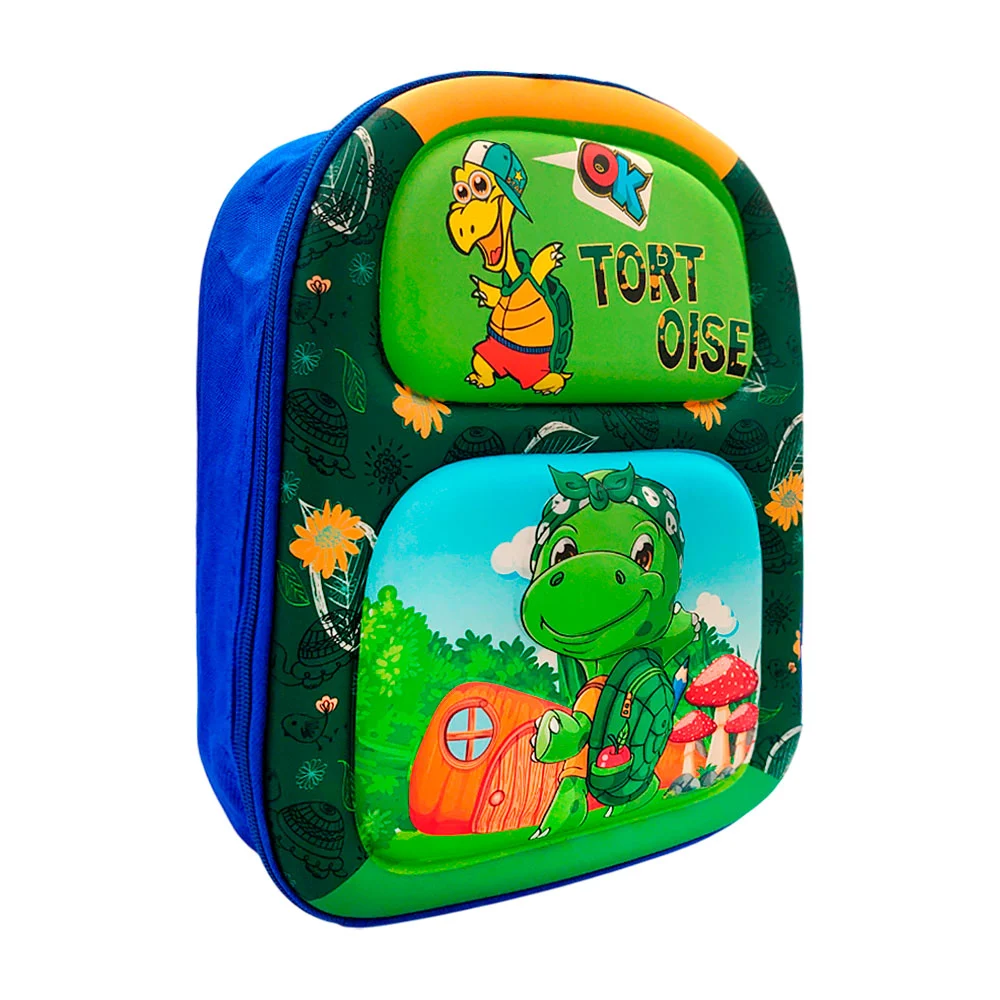 Mochila infantil de 1 compartimento, concha dura, relieve y estampado animado, variedad de modelos / gc-10