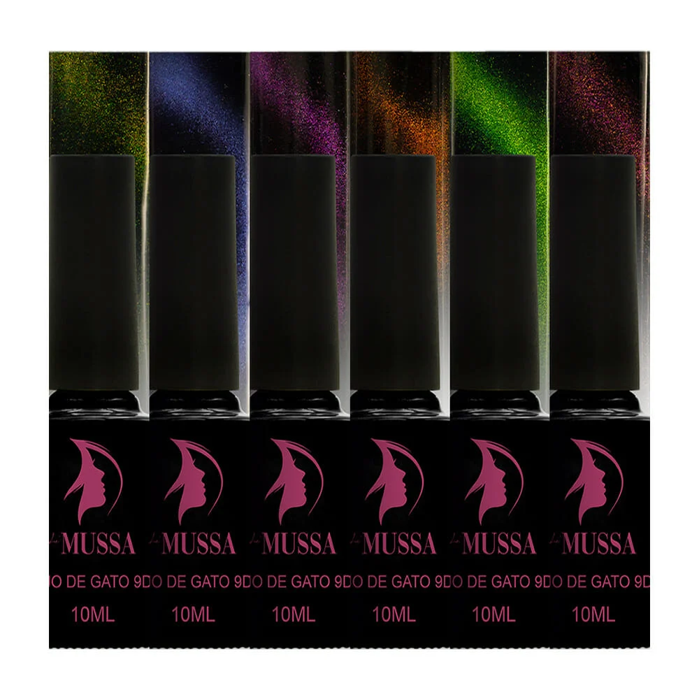 1pza Esmalte ojo de gato 9d para uñas, variedad de tonalidades 10ml / gel-12