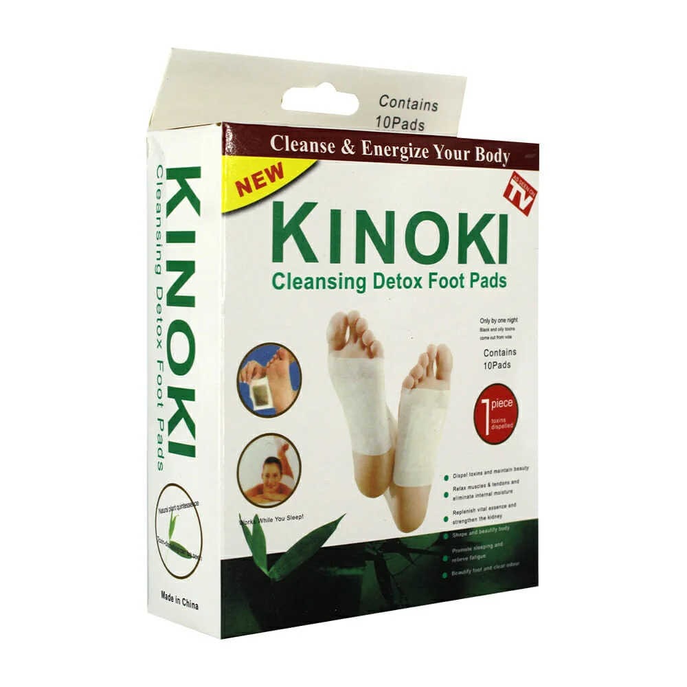 Caja con 10 parches detox kinoki relajan...