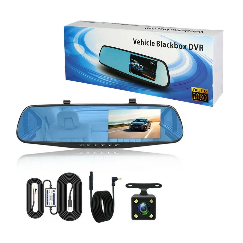 2 cámaras para automóvil de frente y retrovisor gh3047